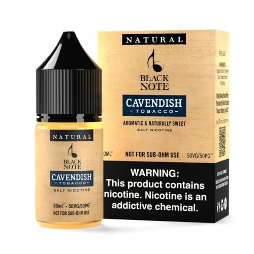 Black Note - Cavendish Tobacco Salt 30ML (Olgun Tütün)
