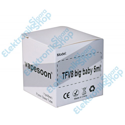 Vapesoon - Smok Tfv8 Big Baby 5ML Atomizer Yedek Cam